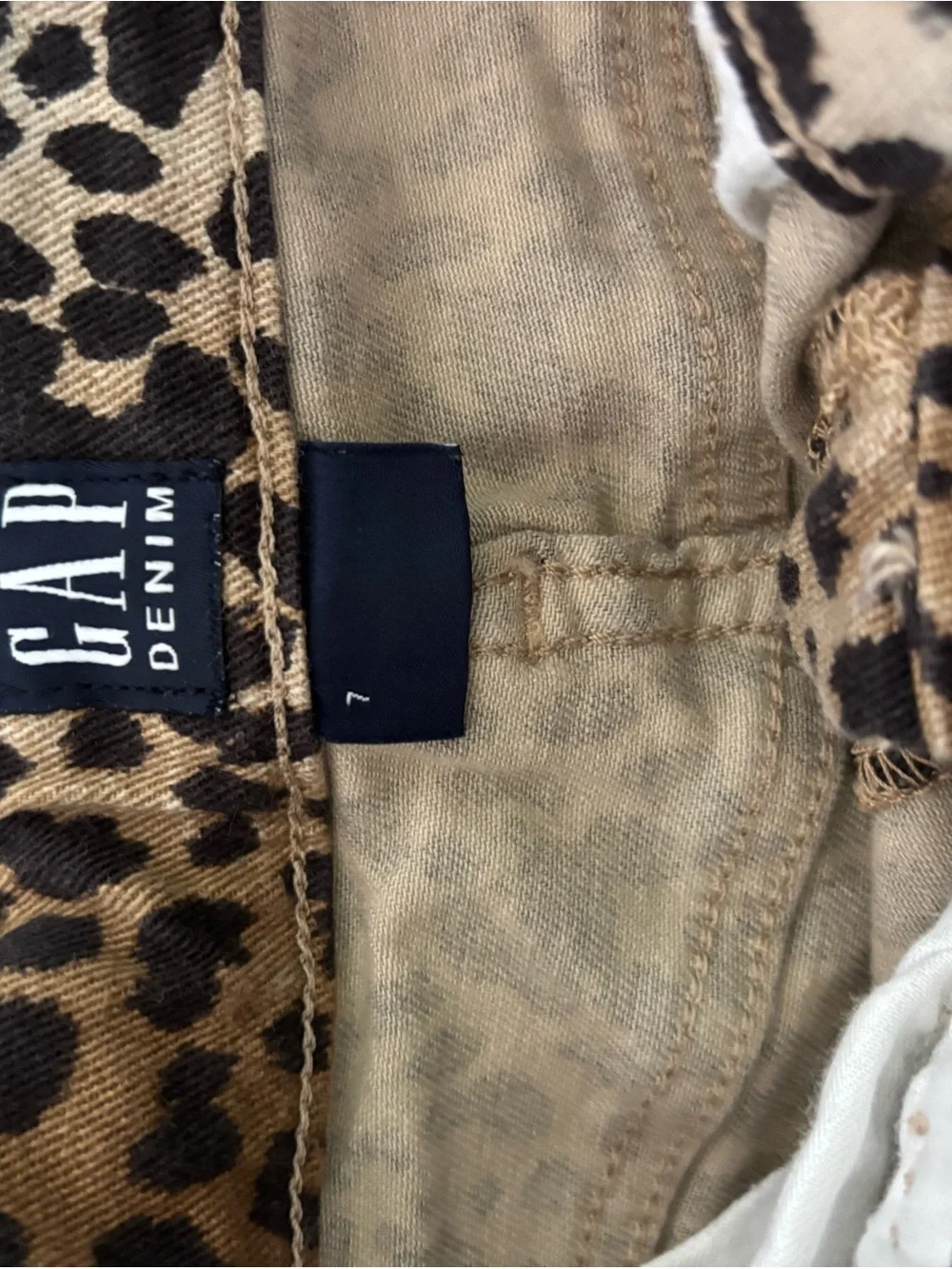 Old Navy Girls Leopard Print Skort in Tan and Black